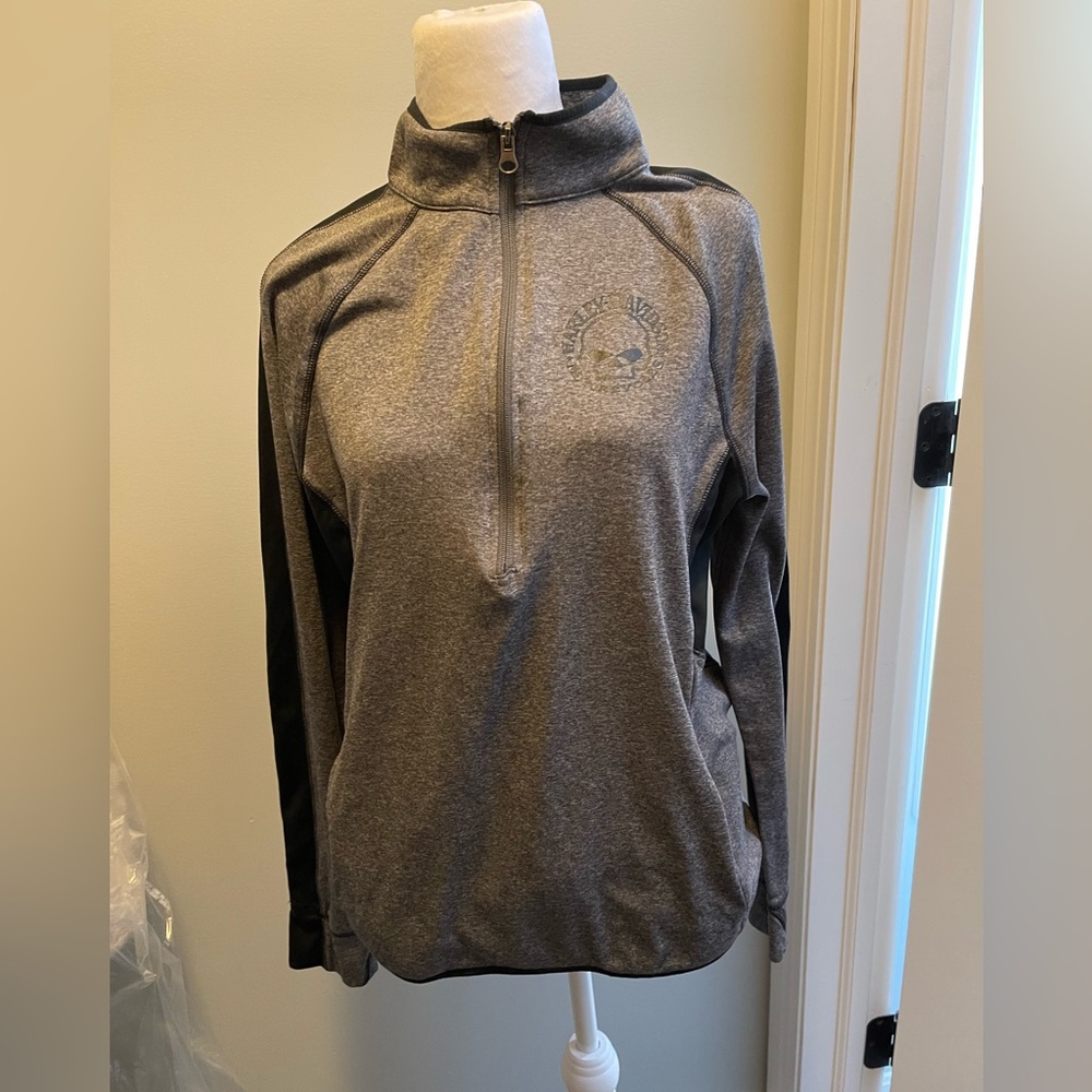 Woman’s half zip up Harley pullover